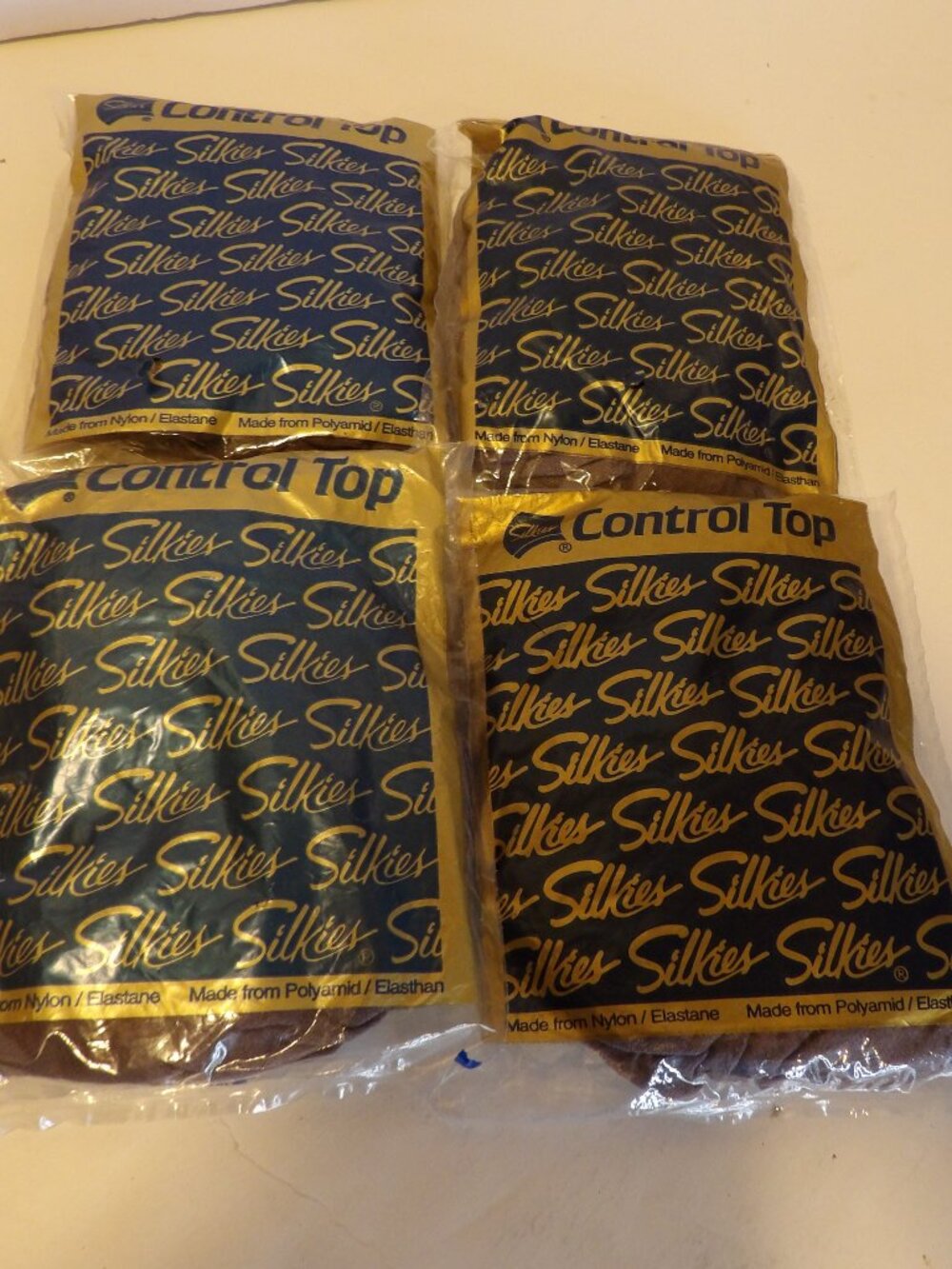 +- Silkies Control Top Pantyhose Lot of 4 X-Queen XX Large Taupe 070605